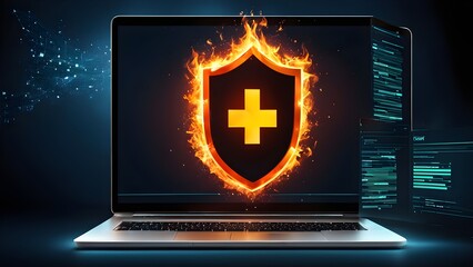 Good protection from hacker attack, cybersecurity concept, data protection or firewall, Hack.