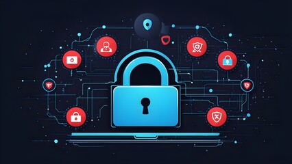 Good protection from hacker attack, cybersecurity concept, data protection or firewall, Hack.