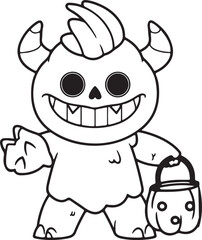 Obraz premium Flowers Coloring illustration Silhouettes