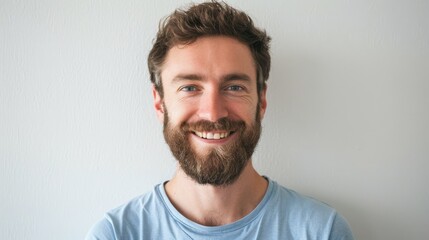 Obraz premium The Smiling Bearded Man.