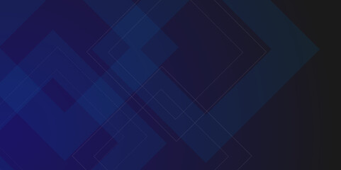 Vector blue modern geometric shapes abstract technology background.