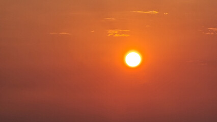 sun sunset background orange color for background in mytikas beach preveza greece