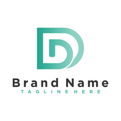 D letter icon design template Icon Vector Template elements Modern Corporate