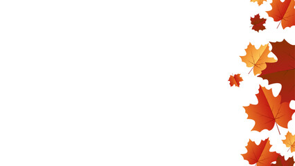 Autumn leaf background with transparent background. Autumn leaf border with transparent background © suicidestock