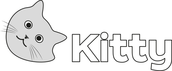 The cat logo is simple, minimalist and iconic