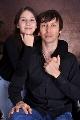 pai e filha juntos celebração dia dos pais, amor paterno 