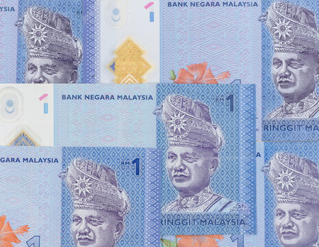 Tuanku Abdul Rahman Portrait on Malaysian One Ringgit currency banknotes