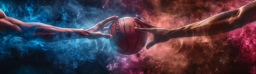 Basketball sports banner, basketball VS banner, basketball players game banner, sport banner