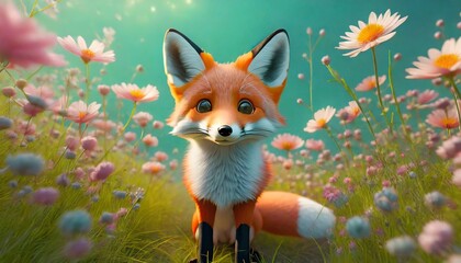 fox in the field