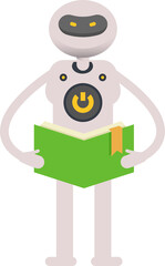 Robot Character Reading Book
