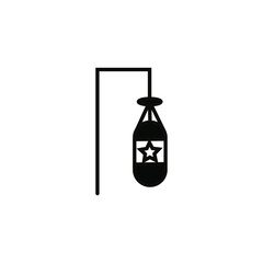 punching ball vector type icon