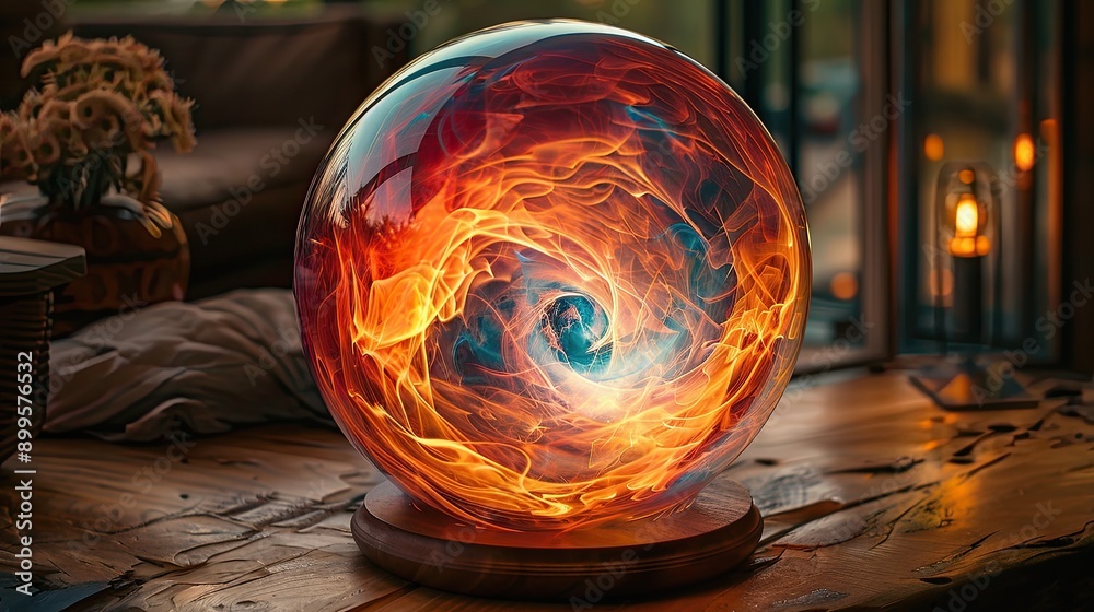 Leinwandbilder transformative world where sound becomes interactive plasma globes in a vibrant artistic display