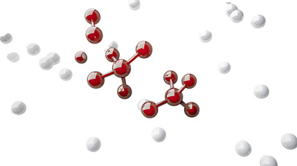 Molecule model transparent background