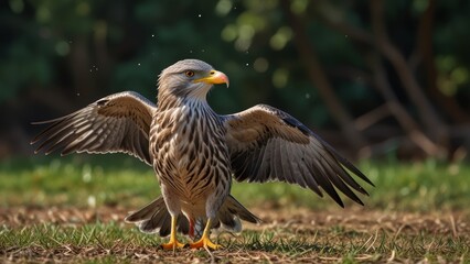 Obraz premium Majestic Bird with Outstretched Wings