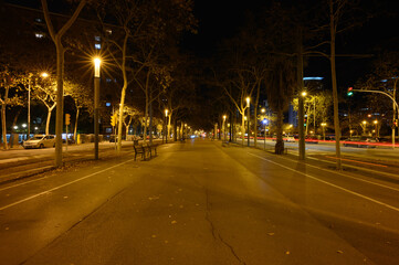 night traffic in the city