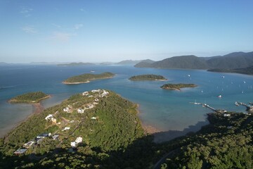 Fototapeta premium Aerial photo of Shute Harbour Queensland Australia