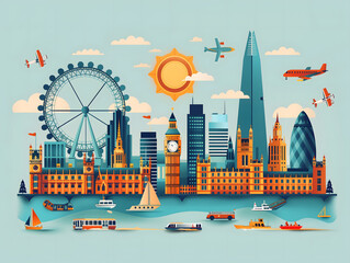 Panorama of London England