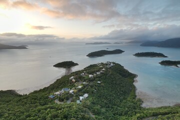 Aerial photo of Shute Harbour Queensland Australia