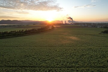 Fototapeta premium Aerial photo of Proserpine Queensland Australia