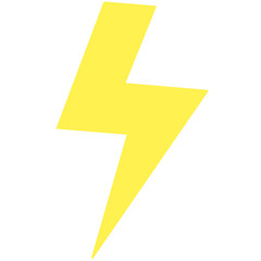 yellow electricity icon