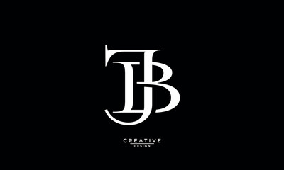 BJ, JB, B, J, Abstract Letters Logo Monogram