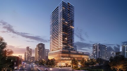 Fototapeta premium Modern Skyscraper