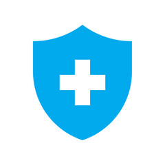 Shield with cross icon