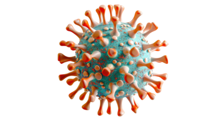 Viruses, bacteria, pathogens transparent background