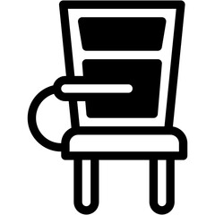 School Desk, Chair, Seat, Desk Chair, Class, Sitting Icon