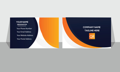 Elegant business card design and layout,