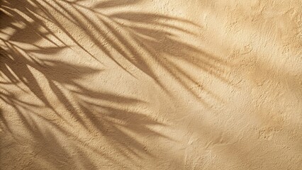 Aesthetic shadow beige on texture background
