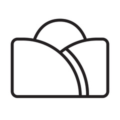 Ladies handbag outline icon