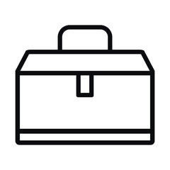 black briefcase icon 