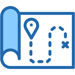 Map, treasure, treasure map, pirate, direction, Maps and Flags Icon