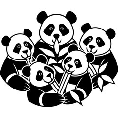panda bear Vector