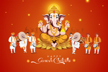  Ganesh chaturthi festival Dancing ladies marathi dance  musical instrument like dhol bigul People celebrating and spreading happiness