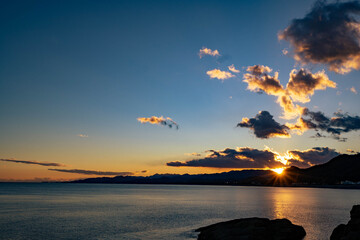 鬼ヶ城の夕暮れ