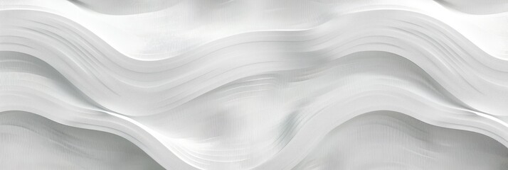 Fototapeta premium Abstract White Flowing Wave Patterns