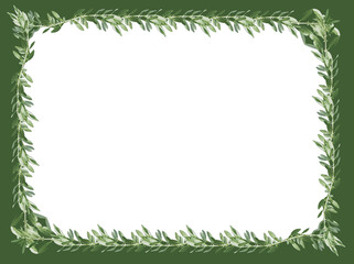 green grass frame