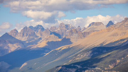 snow covered mountains