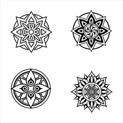 Fototapeta premium Lesar Circle Cut Design with white background