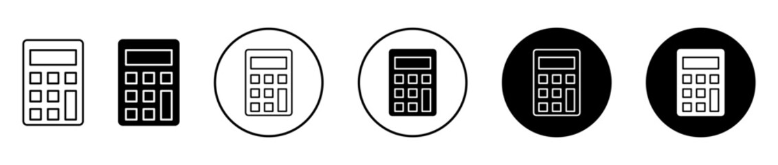 Calculator icon set