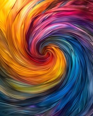 Fototapeta premium Colorful swirling patterns background