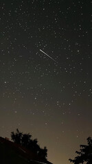 Starry Night Sky with Clear View of Galaxy and Twinkling Stars
