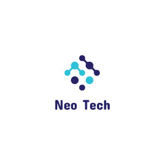 simple logo of technology name 