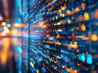 Obraz premium Cutting-Edge Technology: Professional Coding and Testing Software Solutions in a High-Tech Business Environment