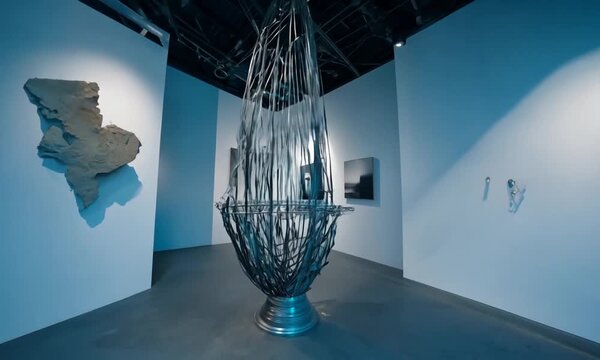 Exploring the world of contemporary sculpture. Video 4K