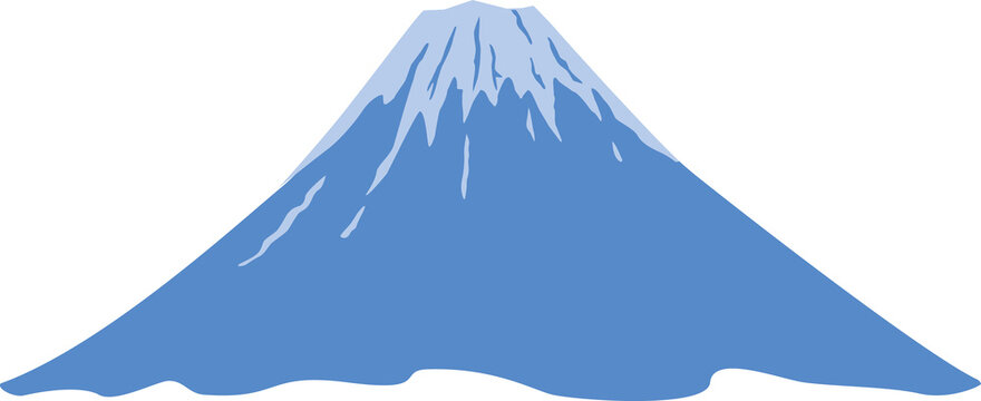 recommend clip art: シンプルな富士山のイラスト