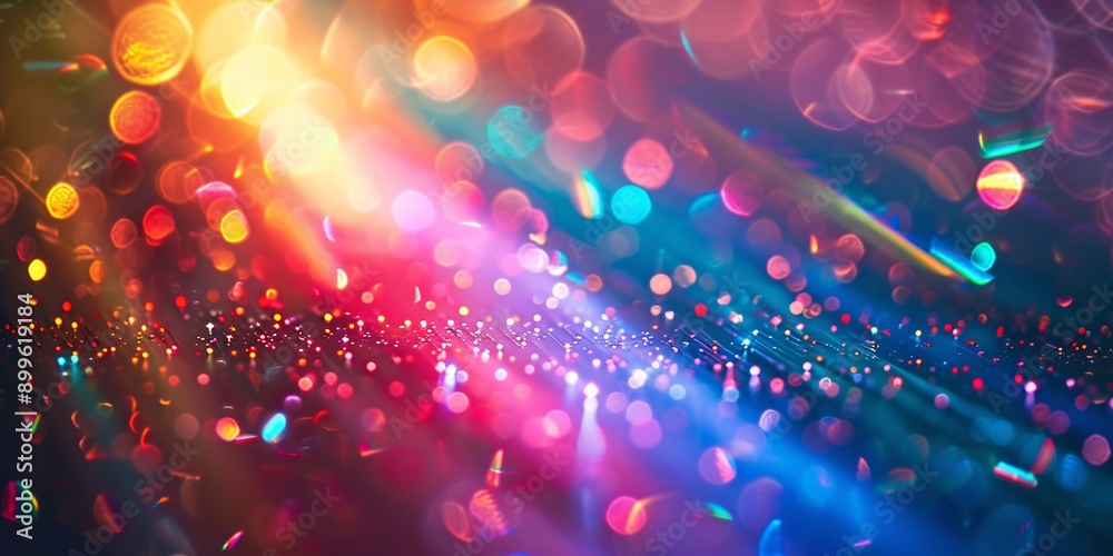 Canvas Prints rainbow crystal light effects for unique and creative party vibes.