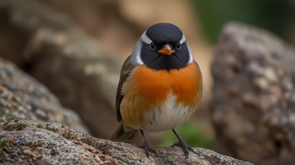 Fototapeta premium Close-Up of Colorful Bird in Nature